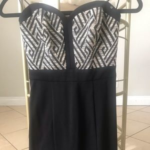 Black and white dress